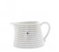 Preview: Bastion Collections Sauce Jug White Stripes in Black , schick, modern