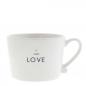Preview: Bastion Collection Tasse White Pure Love, Liebe, Kaffee, lecker