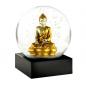 Preview: CoolSnowGlobes Schneekugel Buddha gold, genießen, relaxen, gold