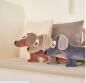 Preview: farbenfreunde Nicky Dackel Kissen ice coffee