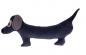 Preview: farbenfreunde Nicky Dackel Kissen anthracite Preview: farbenfreunde Nicky Dackel Kissen anthracite