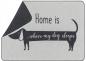 Preview: David Fussenegger Haustierdecke Dackel home is where my dog sleeps filz 70x90 Preview: David Fussenegger Haustierdecke Dackel home is where my dog sleeps filz 70x90