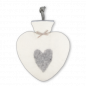 Preview: Dorothee Lehnen Herzwärmflasche Herzmotiv weiß/hellgrau, melange, schoen, weiß