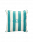 Preview: Gant Home Stripe Archive Shield Kissen Ocean Türkis