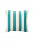 Preview: Gant Home Stripe Archive Shield Kissen Ocean Türkis