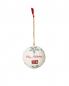 Preview: Lexington Papier Maché Weihnachtskugel Christmas Ornament SET White/Green