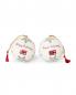 Preview: Lexington Papier Maché Weihnachtskugel Christmas Ornament SET White/Green