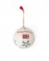 Preview: Lexington Papier Maché Weihnachtskugel Christmas Ornament SET White/Green