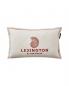 Preview: Lexington Kissenbezug Logo Embroidered White Coconut, fein