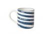 Preview: Lexington Diagonal Stripes Stoneware Mug Navy