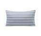 Preview: Lexington Kopfkissenbezug Blue/Off White Striped Lyocell/Cotton, Lang, bequem