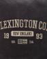 Mobile Preview: Lexington Kissenbezug Logo Message Cotton Velvet Gray, Close up Logo