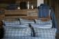 Preview: Lexington Kopfkissenbezug Blue/Off White Striped Lyocell/Cotton, Mood, schick