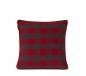 Mobile Preview: Lexington Kissenhülle Checked Organic Cotton Flannel Red/Dark Gray, Rueckseite, schoen