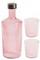 Preview: Paveau Glasflasche Trinkglas Pink Geschenkset