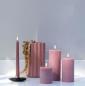 Mobile Preview: Uyuni Led Pillar Kerze Dusty Rose, schick, schoen, modern
