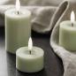 Preview: Uyuni LED melted pillar candle Dusty Green