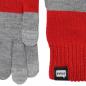 Preview: Evolg Handschuhe 2tone Red Gray, schick, Close up, modern