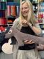 Preview: farbenfreunde Nicky Dackel Kissen ice coffee