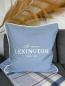 Preview: Lexington Kissenhülle Original Logo Cotton Blue, White