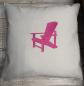 Preview: Tre-Pini Kissenhülle Adriondack Stuhl Hellgrau 50x50 Stick Pink Preview: Tre-Pini Kissenhülle Adriondack Stuhl Hellgrau 50x50 Stick Pink