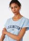 Preview: Lexington Vanessa Tee T-Shirt Light Blue Melange, Model 