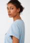 Preview: Lexington Vanessa Tee T-Shirt Light Blue Melange, Model, schick 