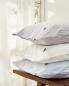 Preview: Lexington Kopfkissenbezug Icons Pin Point Beige White Pillowcase