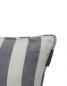 Preview: Lexington Zierkissen Viscose/Linen Striped Sham Blue/White, Close Up Logo