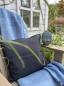 Preview: Lexington Kissenbezug Structured Wool Mix Cotton Pillow Dark Gray