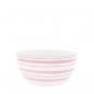 Preview: Bastion Collections Bowl White M Watercolour Rose Stripes 14 x7cm