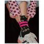 Preview: Schwarze Leoparden-Socken von ooley zu Jeans und Loafern