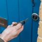 Preview: Orbitkey Schlüsselorganizer Leder blau Haustür