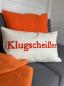 Preview: pad home Design Kissenhülle Notes orange Preview: pad home Design Kissenhülle Notes orange