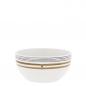 Preview: Bastion Collections Schale, White Little Stripes Brown, Bastion Collections Bowl gestreift