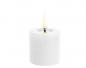 Preview: Uyuni LED melted pillar candle Nordic White