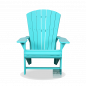 Preview: Loungebereich mit türkisfarbenem Adirondack Chair, Beistelltisch und Strandtasche