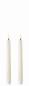 Mobile Preview: Uyuni LED Taper Kerzen White 2er H 15 cm, Kerzenschein, toll