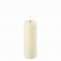 Mobile Preview: Uyuni LED Pillar Kerze Ivory, schick, groß