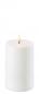Preview: Uyuni LED Pillar Kerze Nordic White 10,1 x 15 cm, romantisch, Kerzenschein