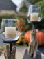Preview: WMG Holz Windlicht Raisa mit Glas h30cm Preview: WMG Holz Windlicht Raisa mit Glas h30cm