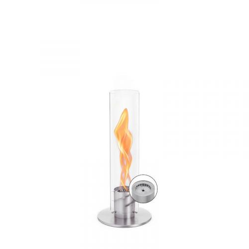 höfats SPIN Tischfeuer Fackel Silber 900 1200 1500