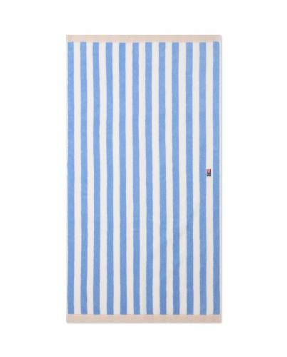Lexington Block Striped Towel Sky Blue, White, Moonbeam Handtuch