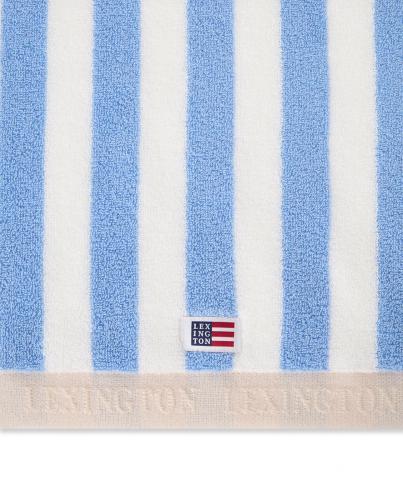 Preview: Lexington Block Striped Towel Sky Blue, White, Moonbeam Handtuch