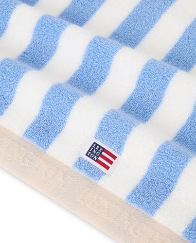 Preview: Lexington Block Striped Towel Sky Blue, White, Moonbeam Handtuch