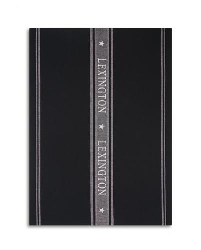 Lexington Küchentuch Icons Cotton Jacquard Star Black, White
