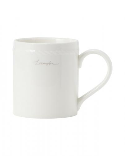 Lexington Porcelain Mug White Beige