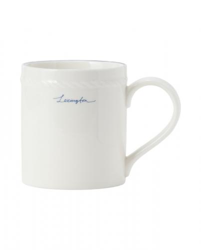Lexington Porcelain Mug White Beige