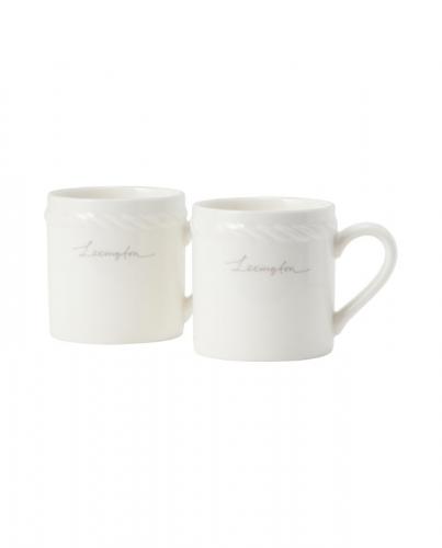 Lexington Porcelain Espresso Mug White Beige