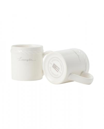Preview: Lexington Porcelain Espresso Mug White Beige